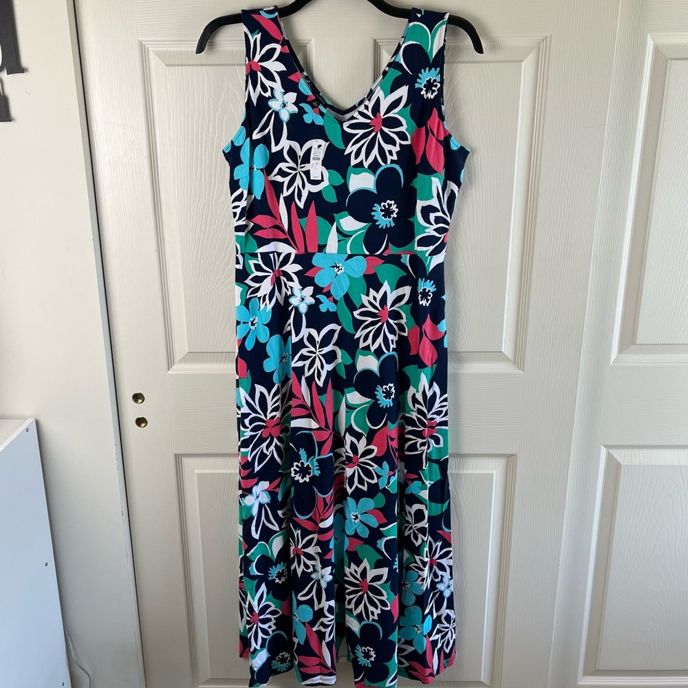 Talbots Sleeveless Maxi Dress, Size L